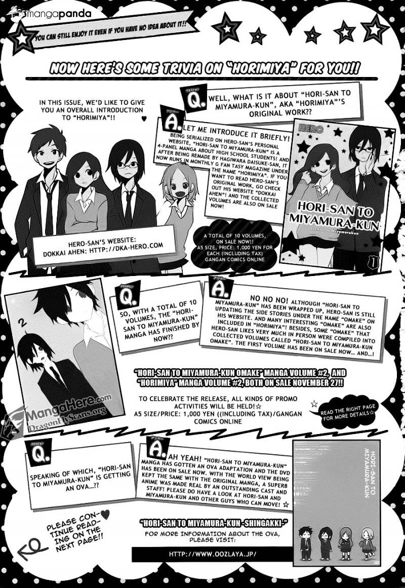 Horimiya, chapter 14