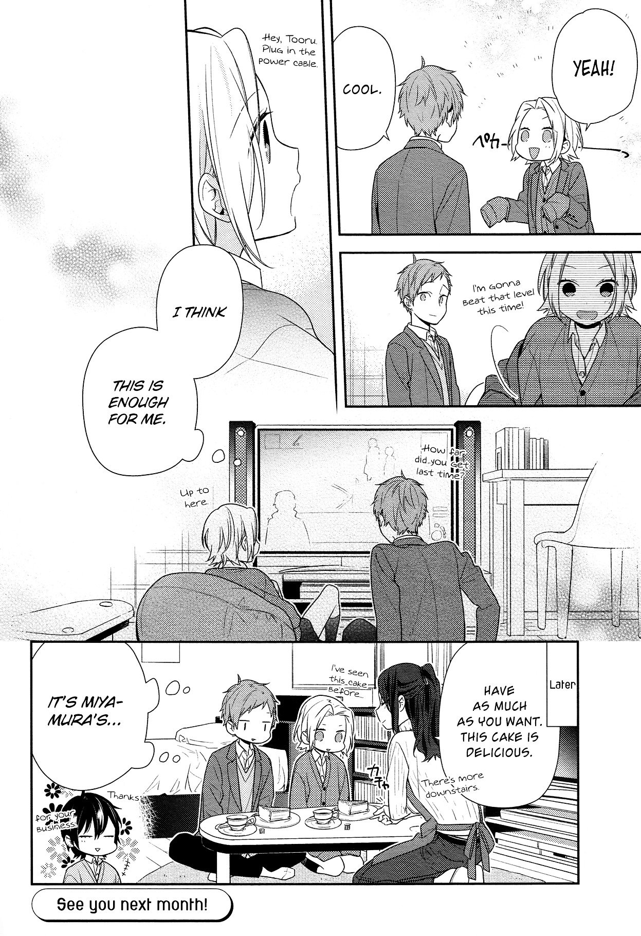 Horimiya, chapter 73