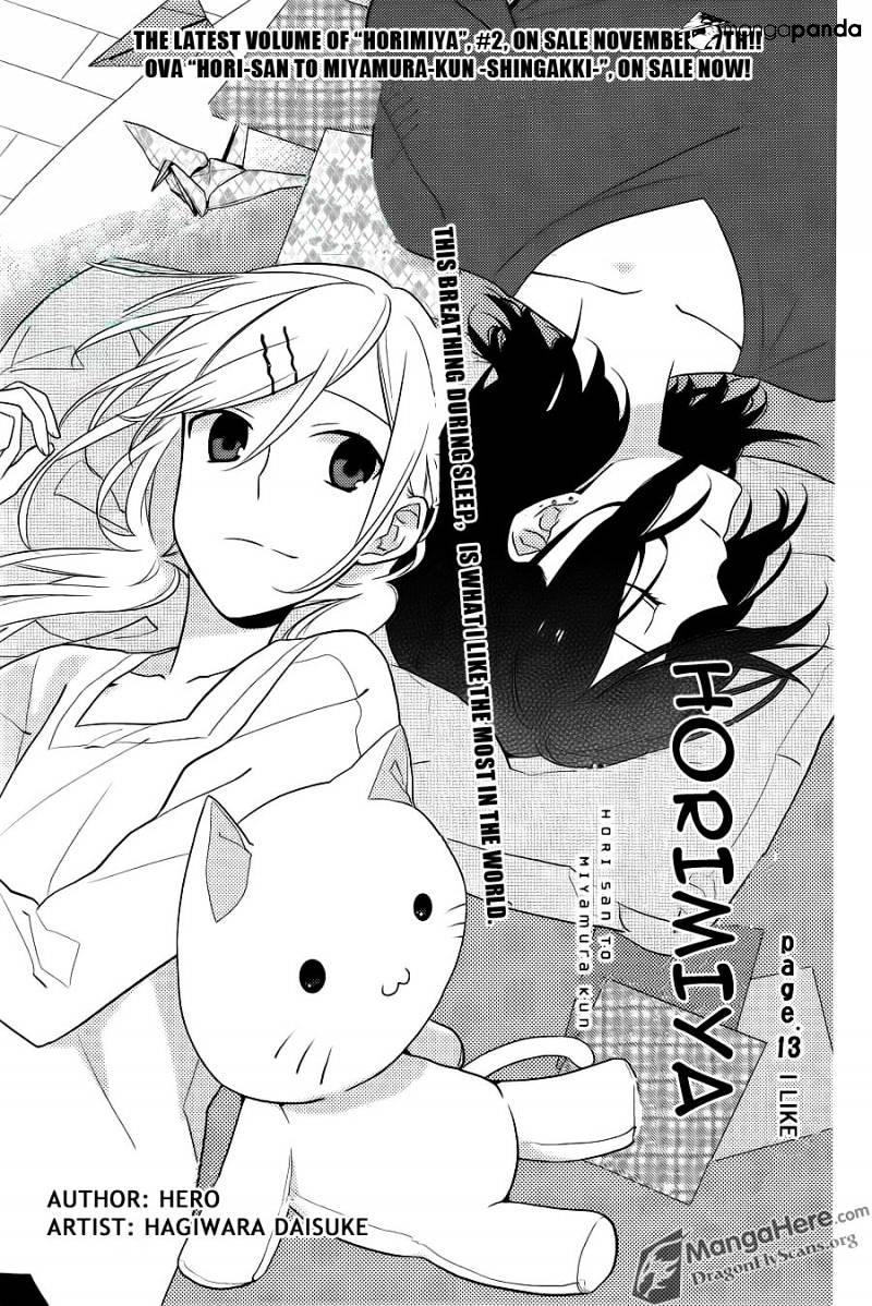 Horimiya, chapter 13