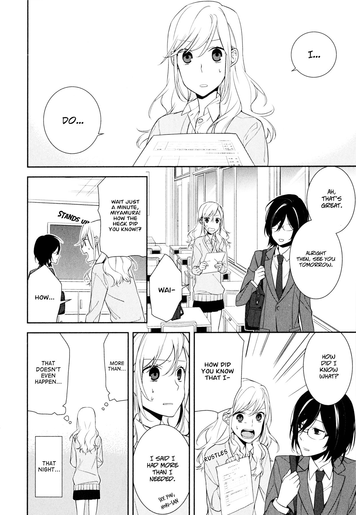 Horimiya, chapter 8