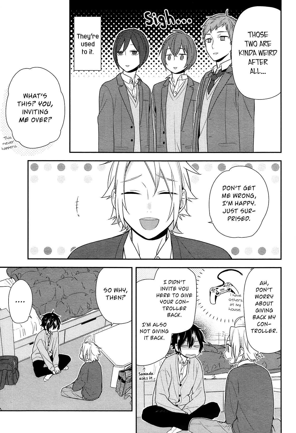 Horimiya, chapter 74