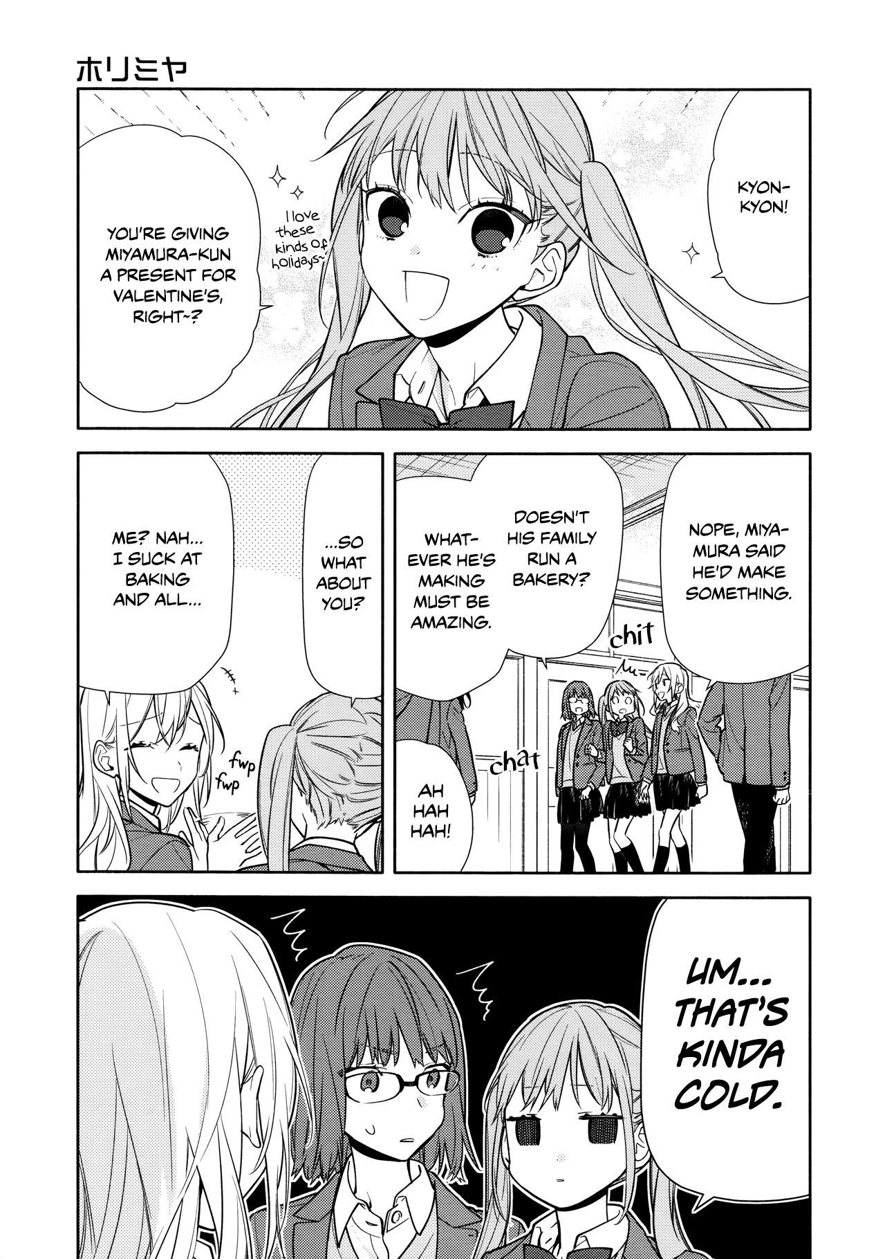 Horimiya, chapter 117