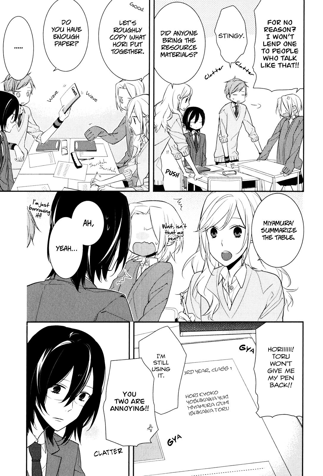 Horimiya, chapter 10