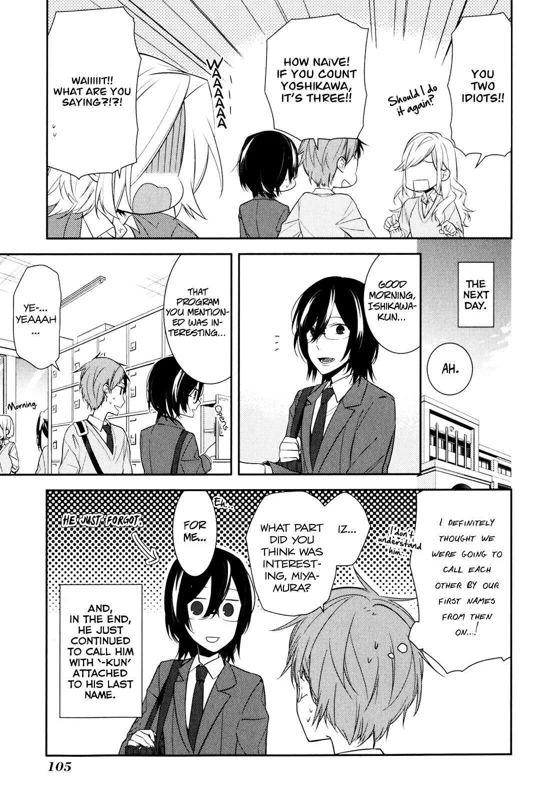 Horimiya, chapter 10