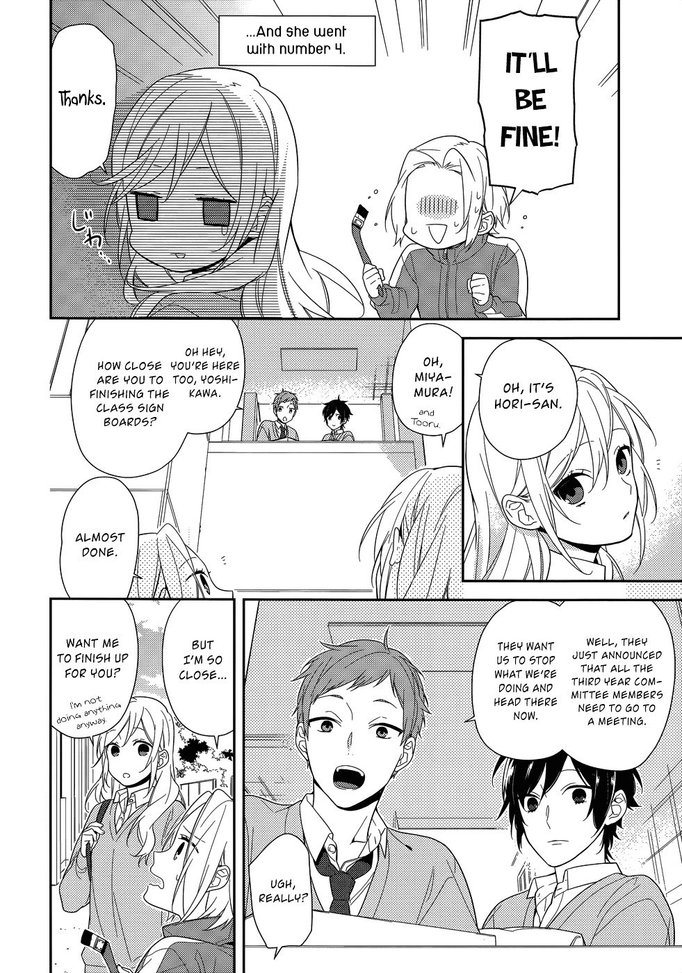 Horimiya, chapter 49