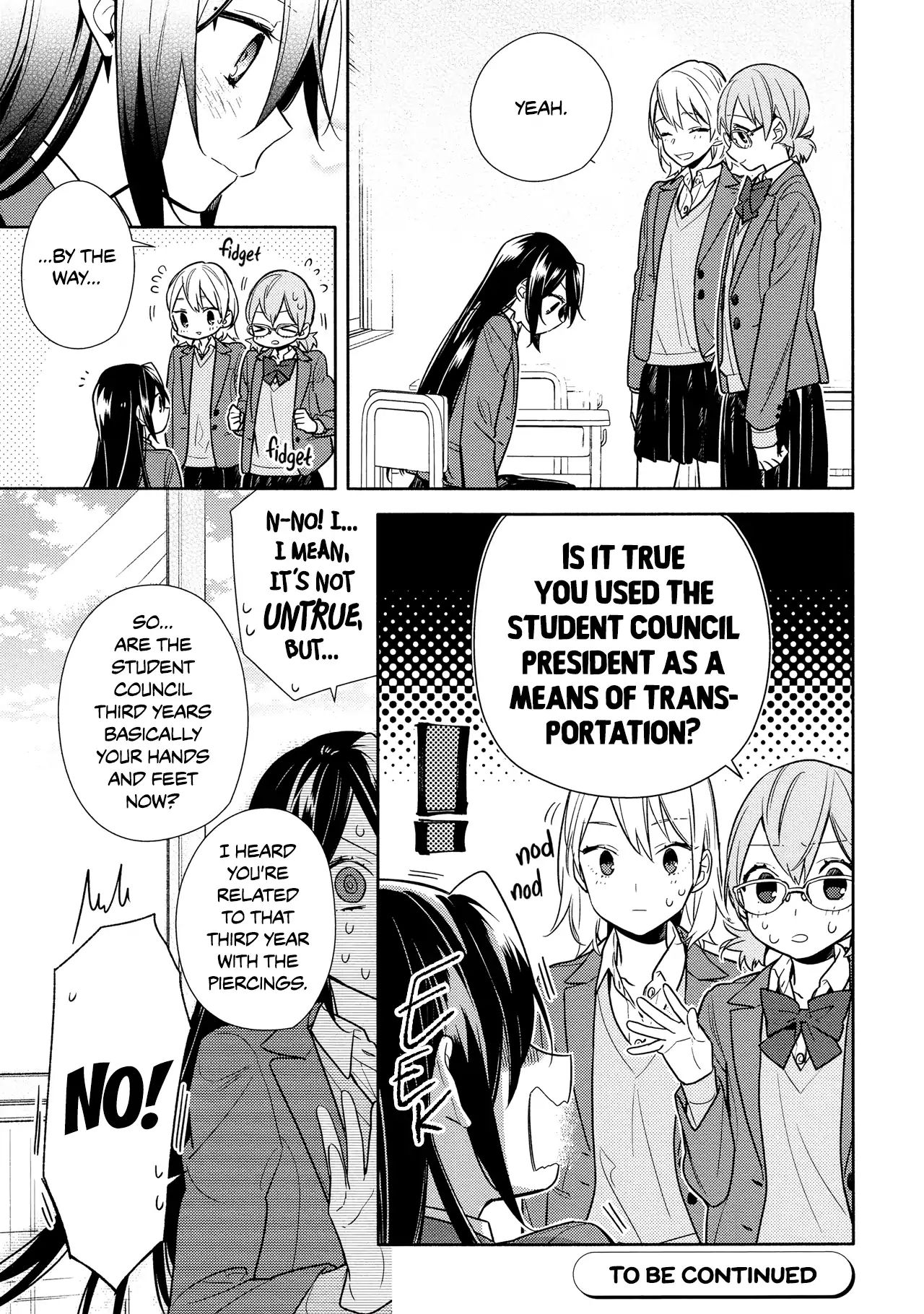 Horimiya, chapter 105