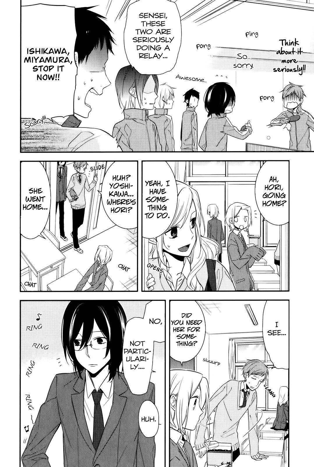 Horimiya, chapter 9