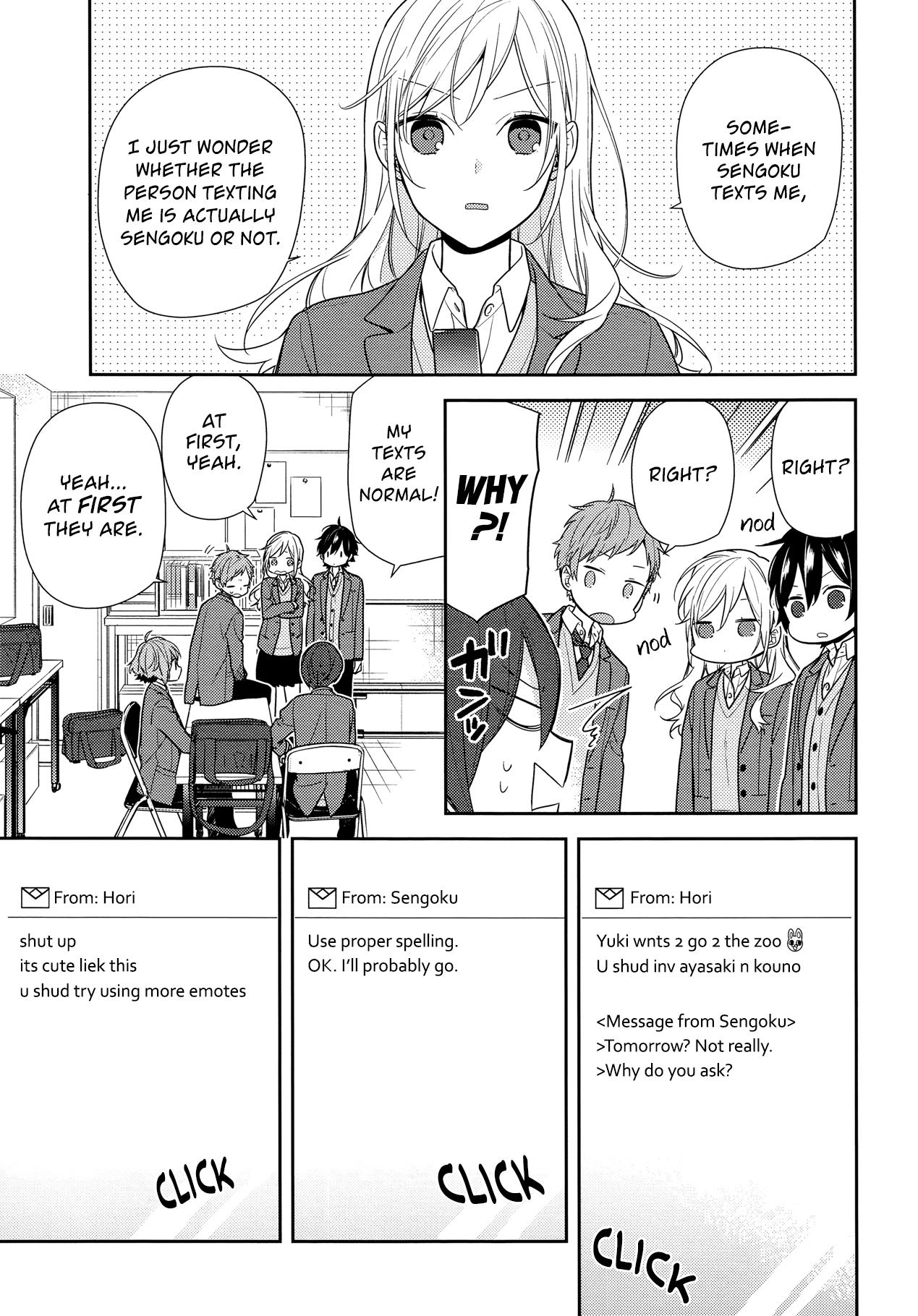 Horimiya, chapter 83