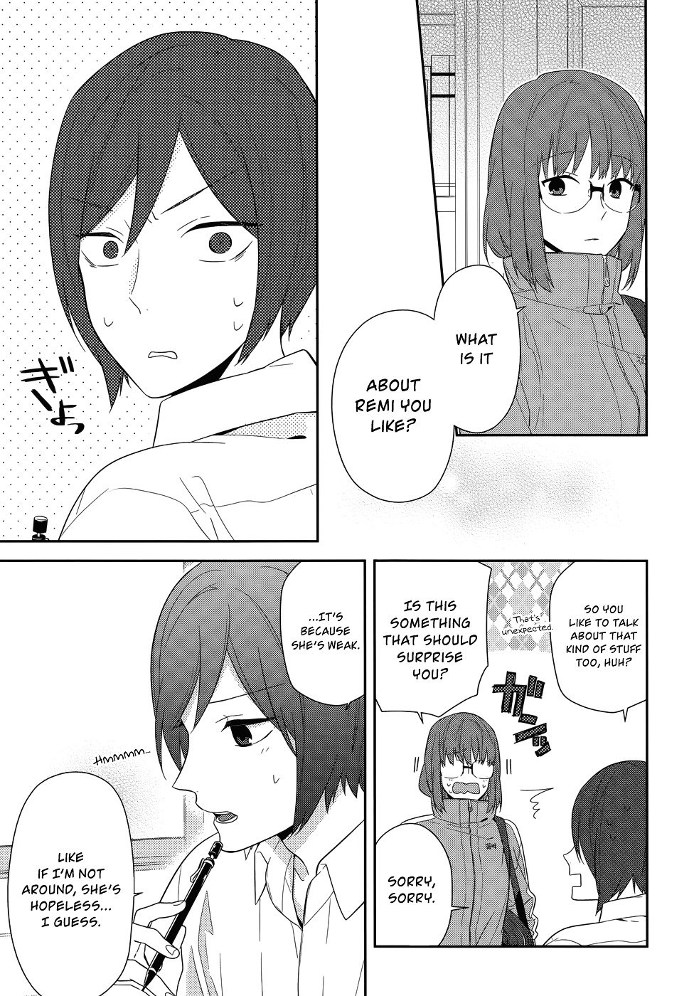 Horimiya, chapter 35