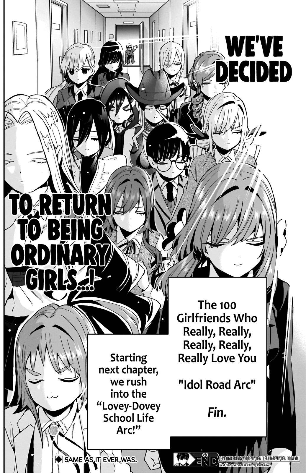 The 100 Girlfriends Who Really Love You, chapter 63