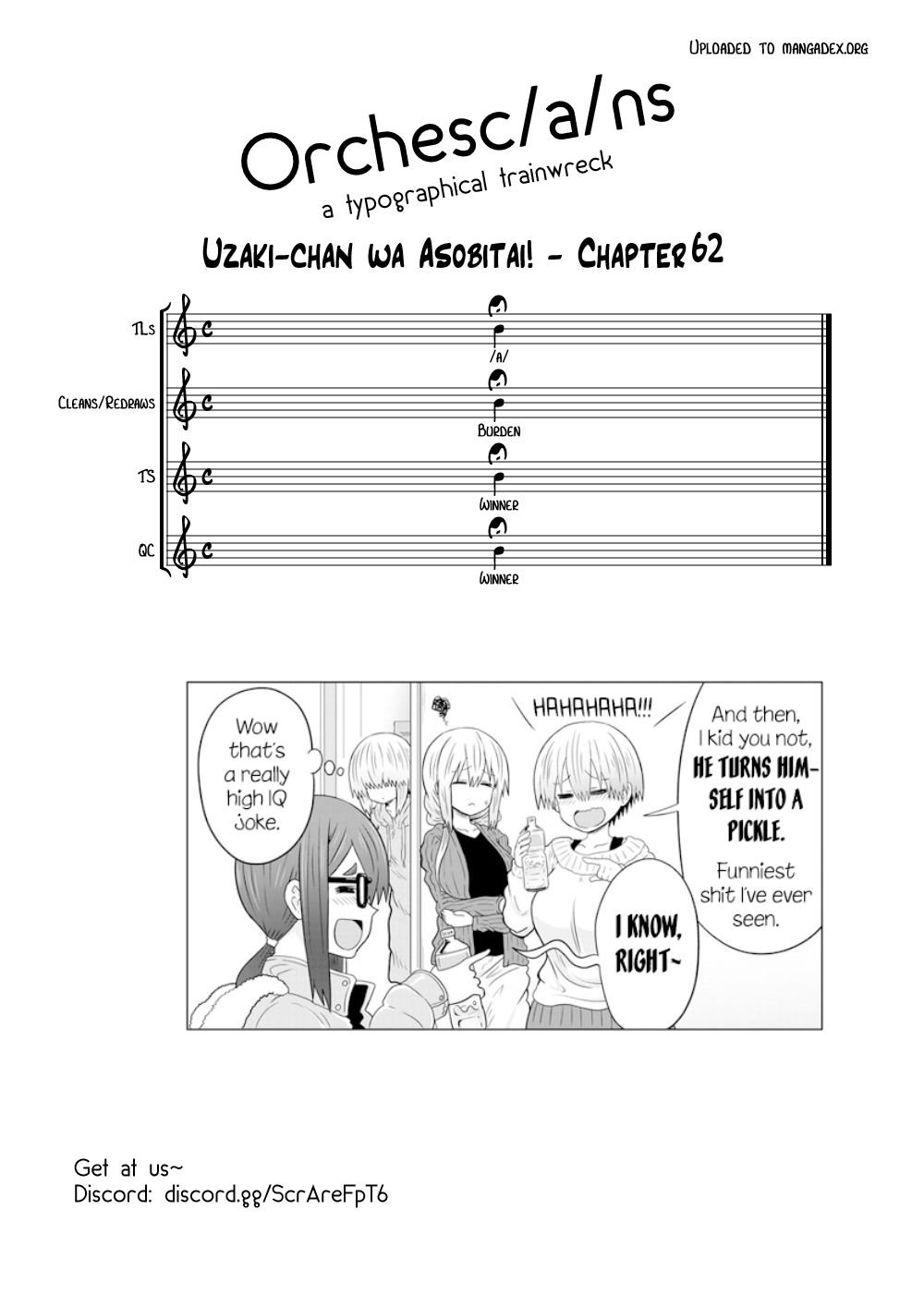 Uzaki-chan Wants to Hang Out!, Chapter 62