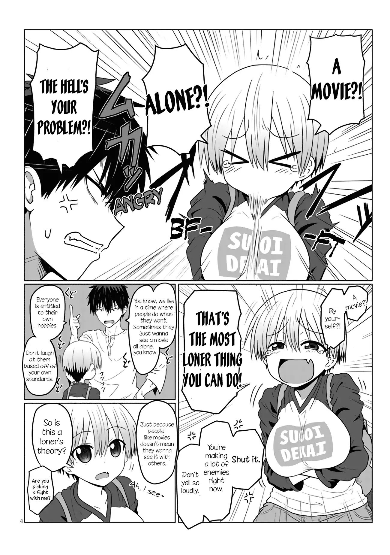 Uzaki-chan Wants to Hang Out!, Chapter 2