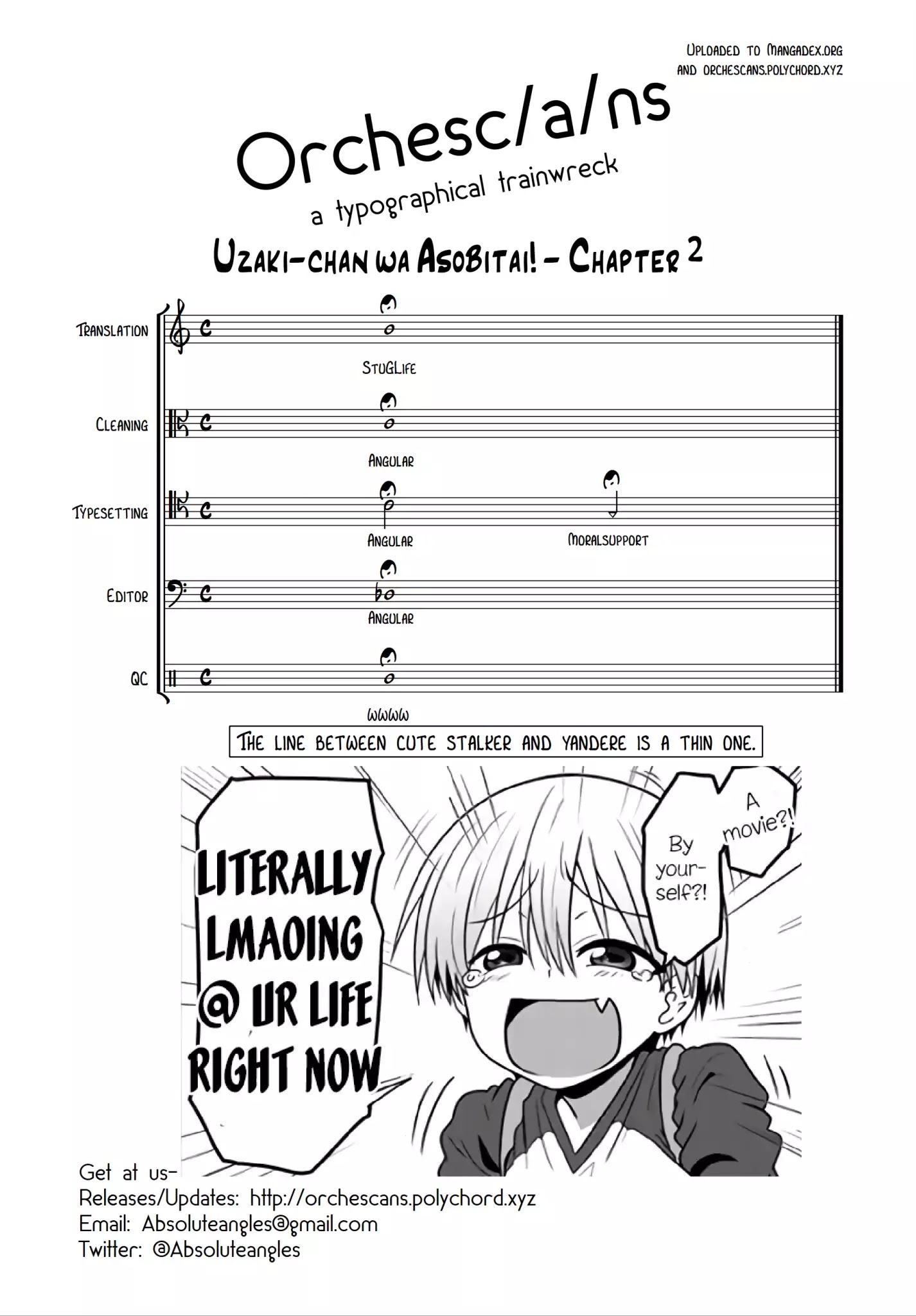 Uzaki-chan Wants to Hang Out!, Chapter 2