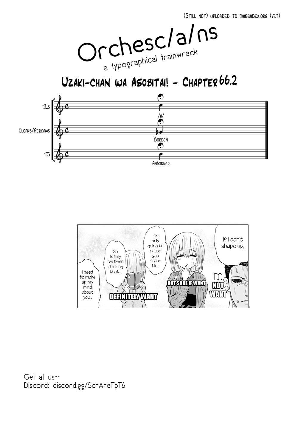 Uzaki-chan Wants to Hang Out!, Chapter 66.2