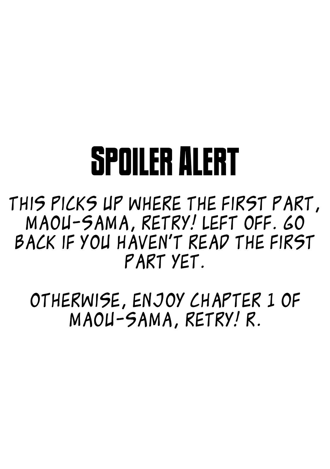 Read Maou-Sama, Retry! R Manga on Mangakakalot