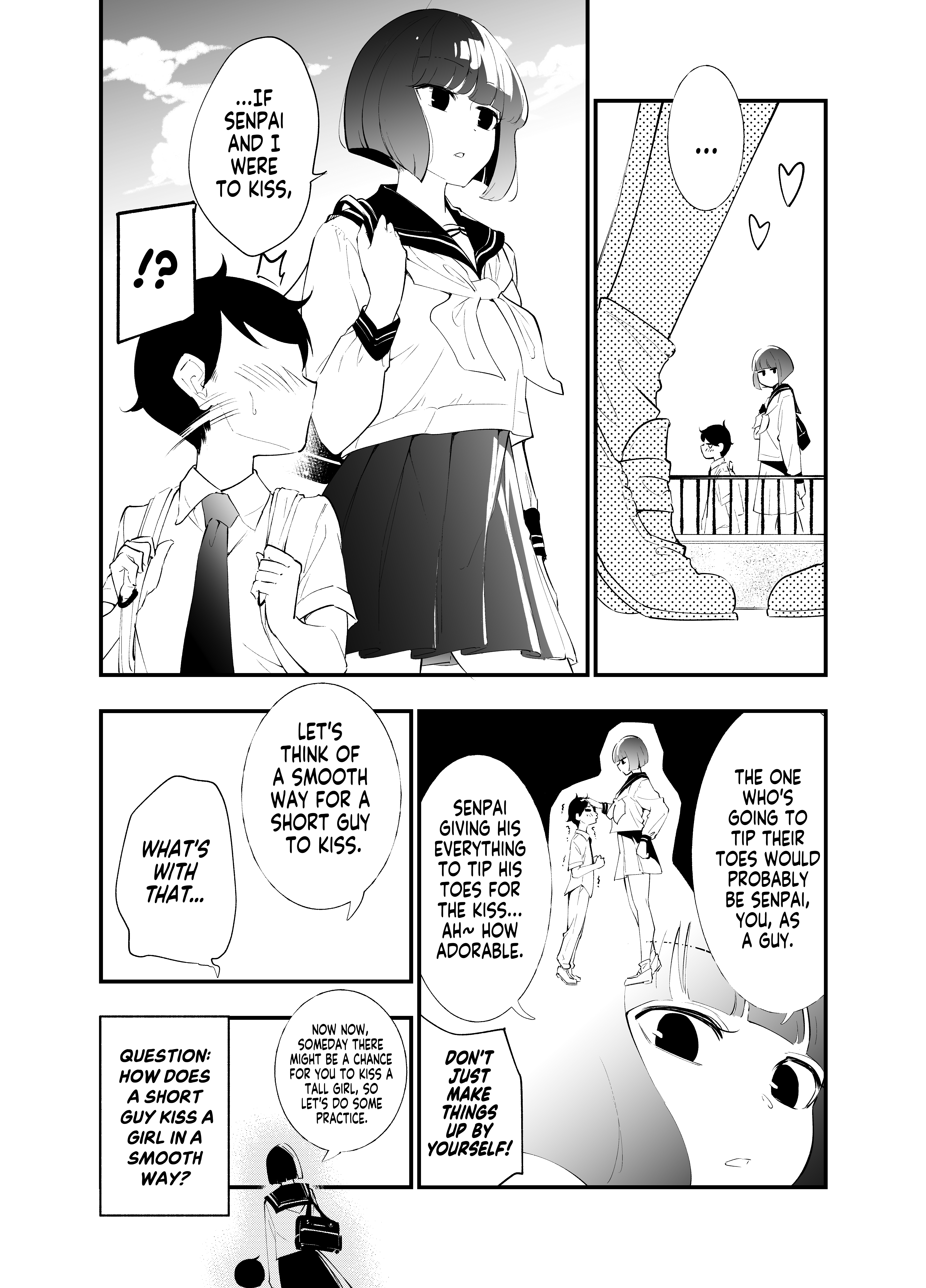 The Story Of A Kouhai Who Flirts With Me Read Until The Tall Kouhai (♀) And The Short Senpai (♂) Relationship