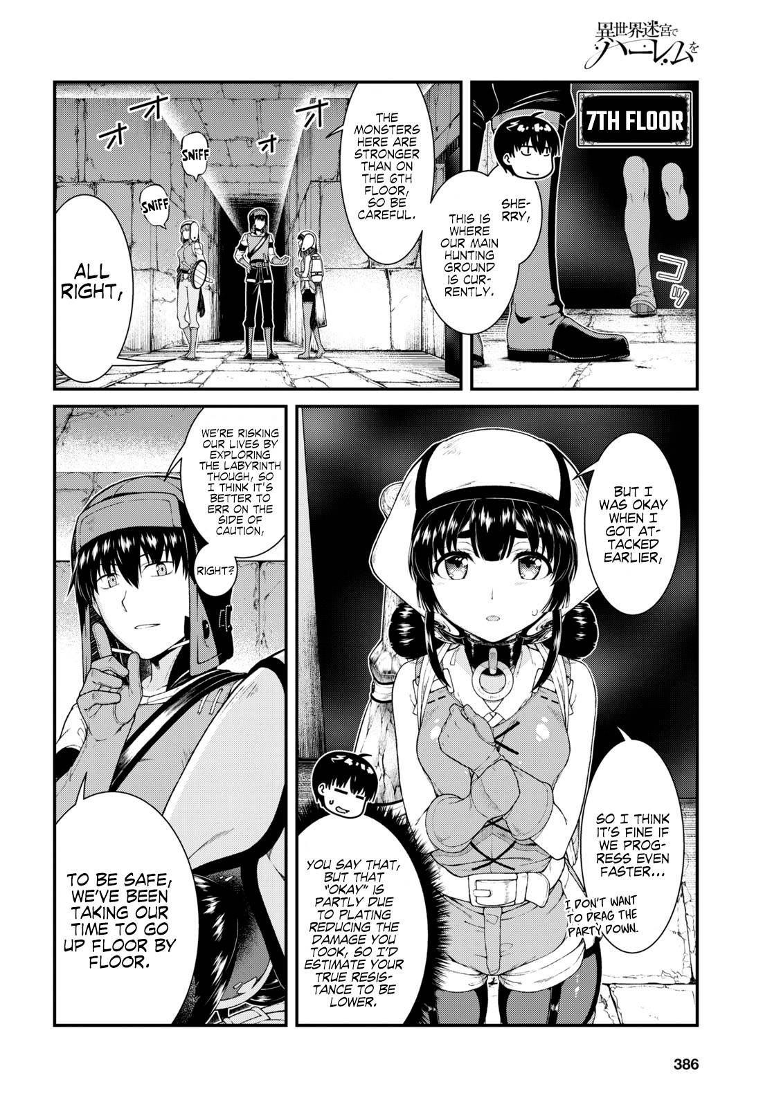 Isekai Meikyuu de Harem o, chapter 46