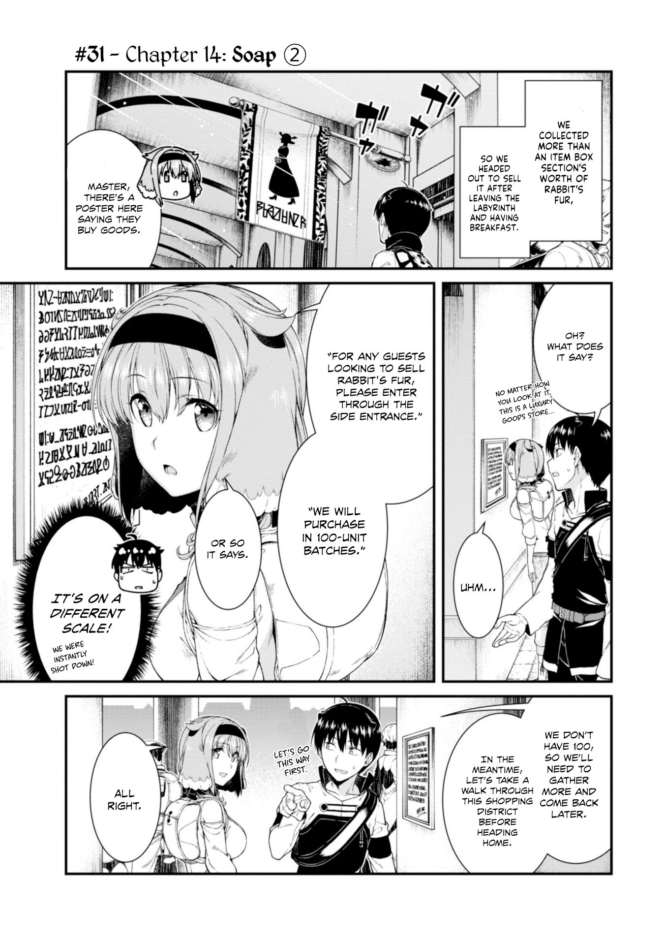 Isekai Meikyuu de Harem o, chapter 31