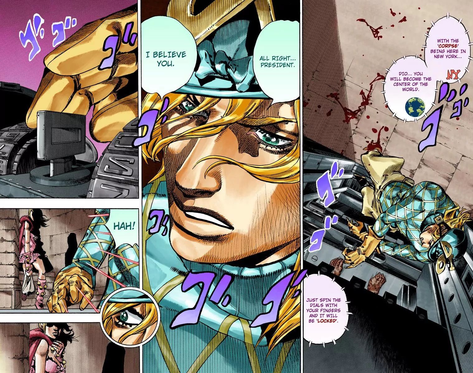 JoJo's Bizarre Adventure Part 7 - Steel Ball Run [Official Colored] - Vol.  20 Ch. 80 D4C Part 13 -Love Train- …