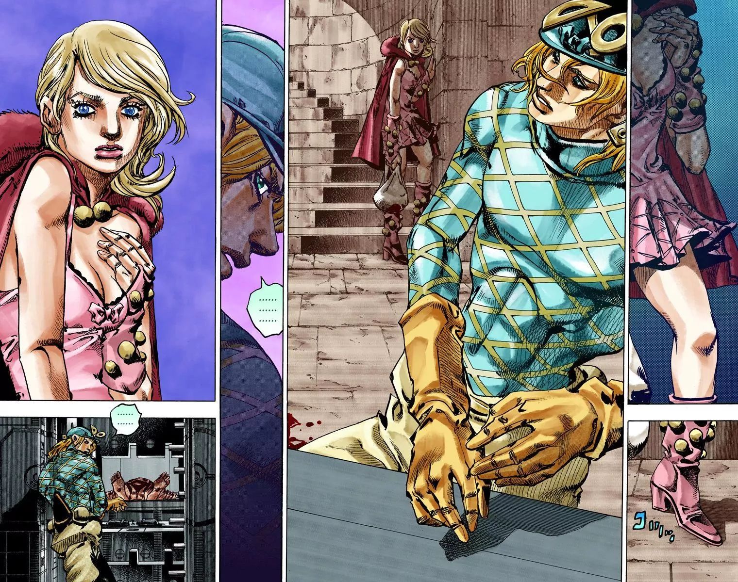 JoJo's Bizarre Adventure Part 7 - Steel Ball Run [Official Colored] - Vol.  20 Ch. 80 D4C Part 13 -Love Train- …