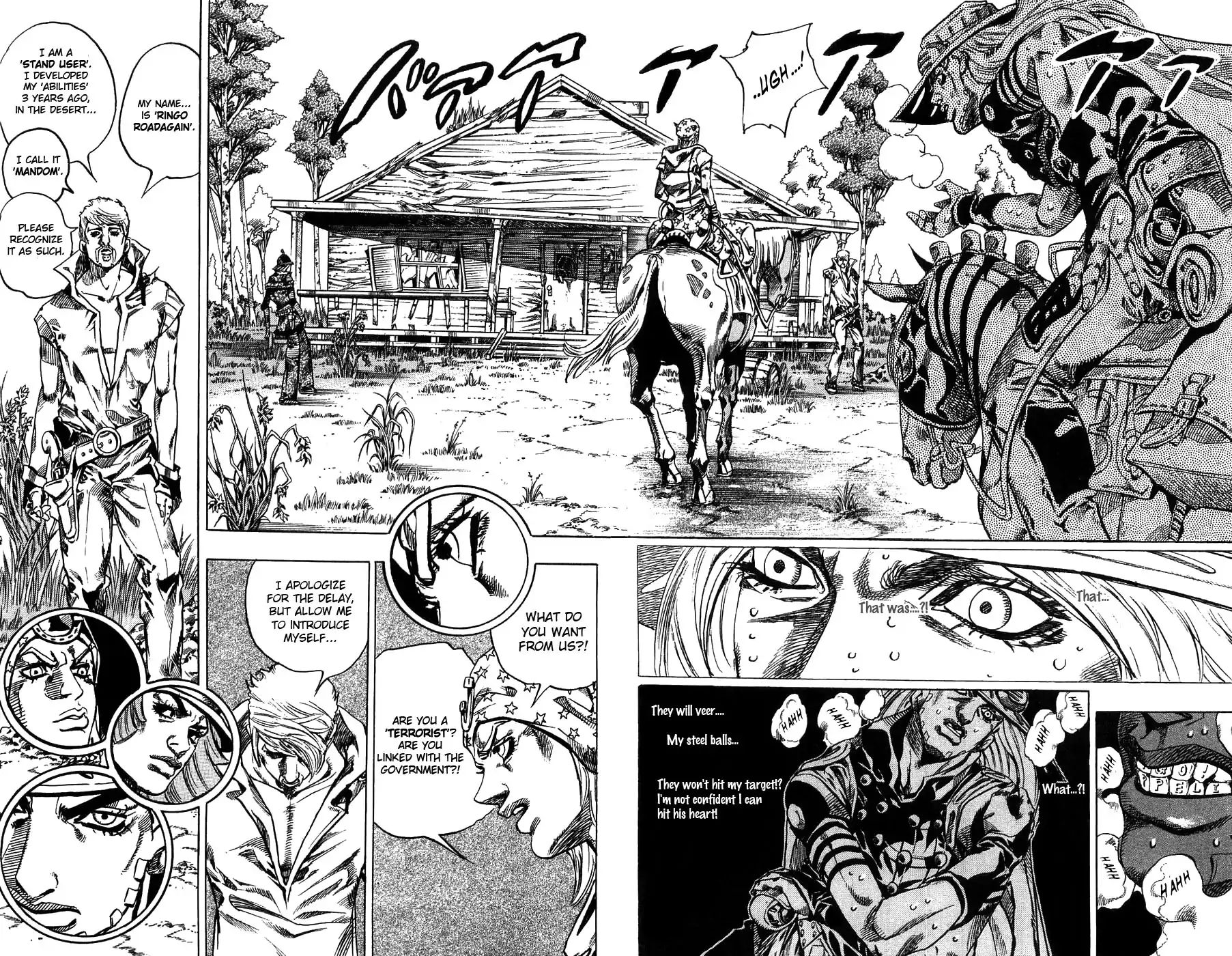 JoJo's Bizarre Adventure Part 7 - Steel Ball Run [Official Colored] - Vol.  20 Ch. 80 D4C Part 13 -Love Train- …