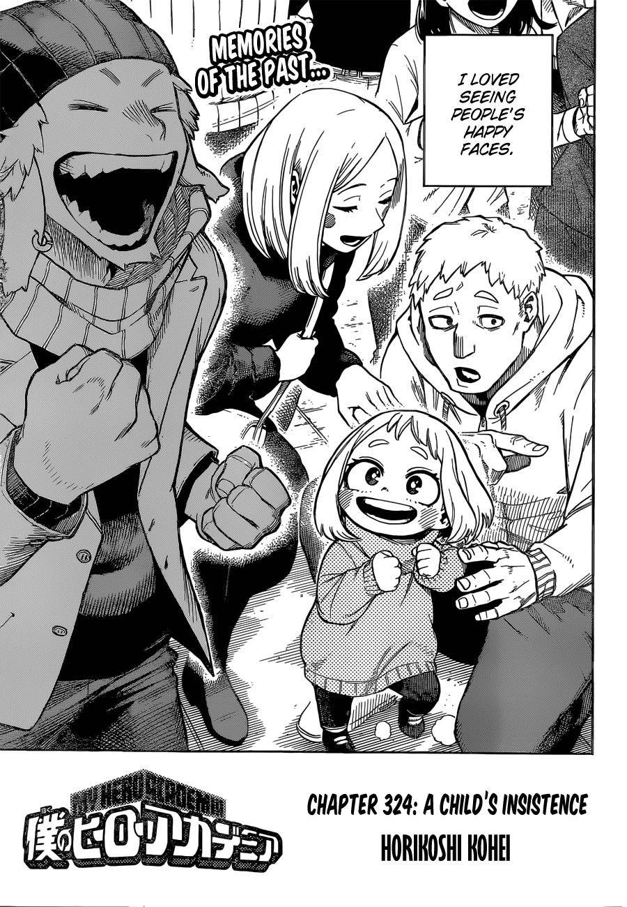 My Hero Academia, chapter 324