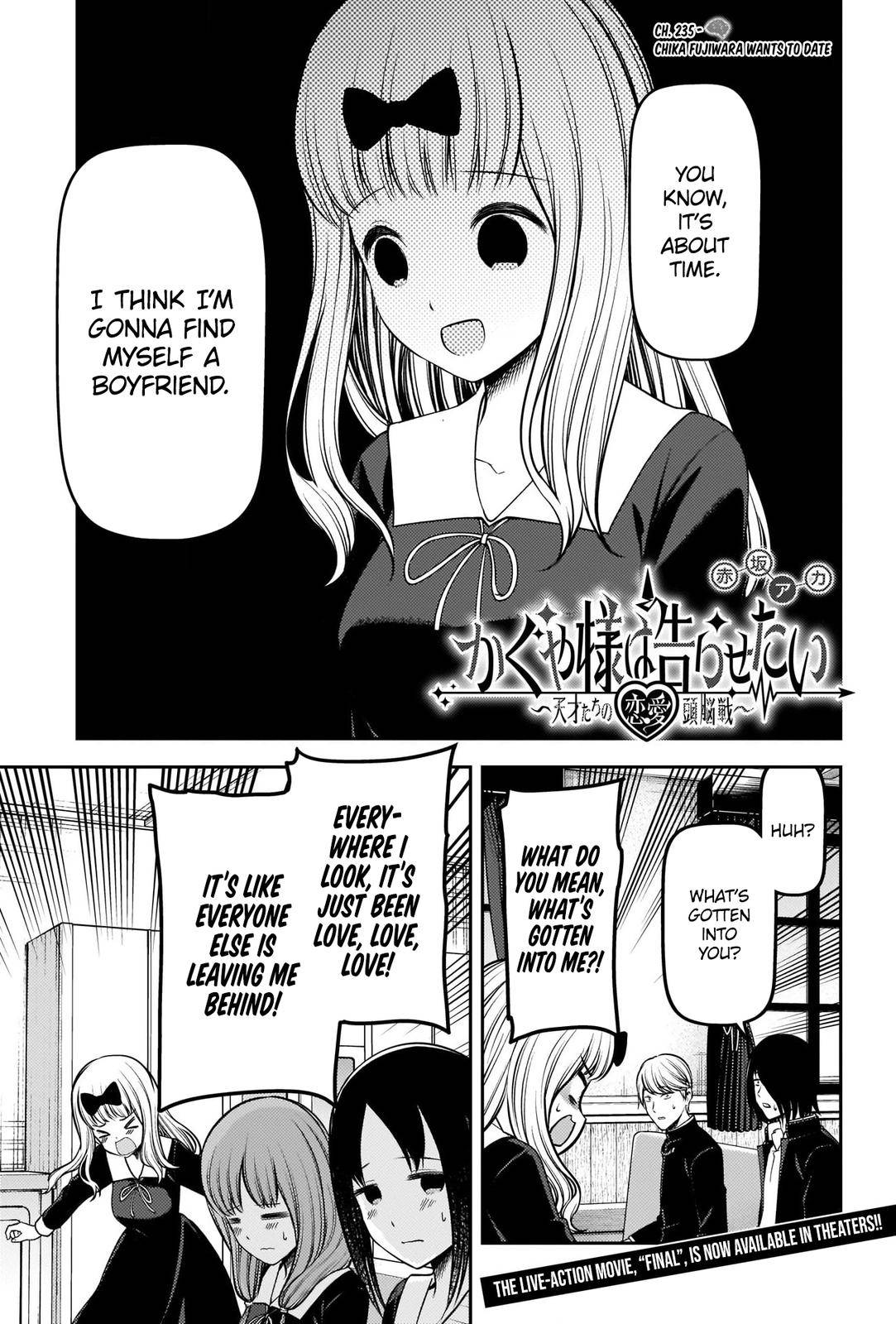 Kaguya-Sama Love Is War, chapter 235